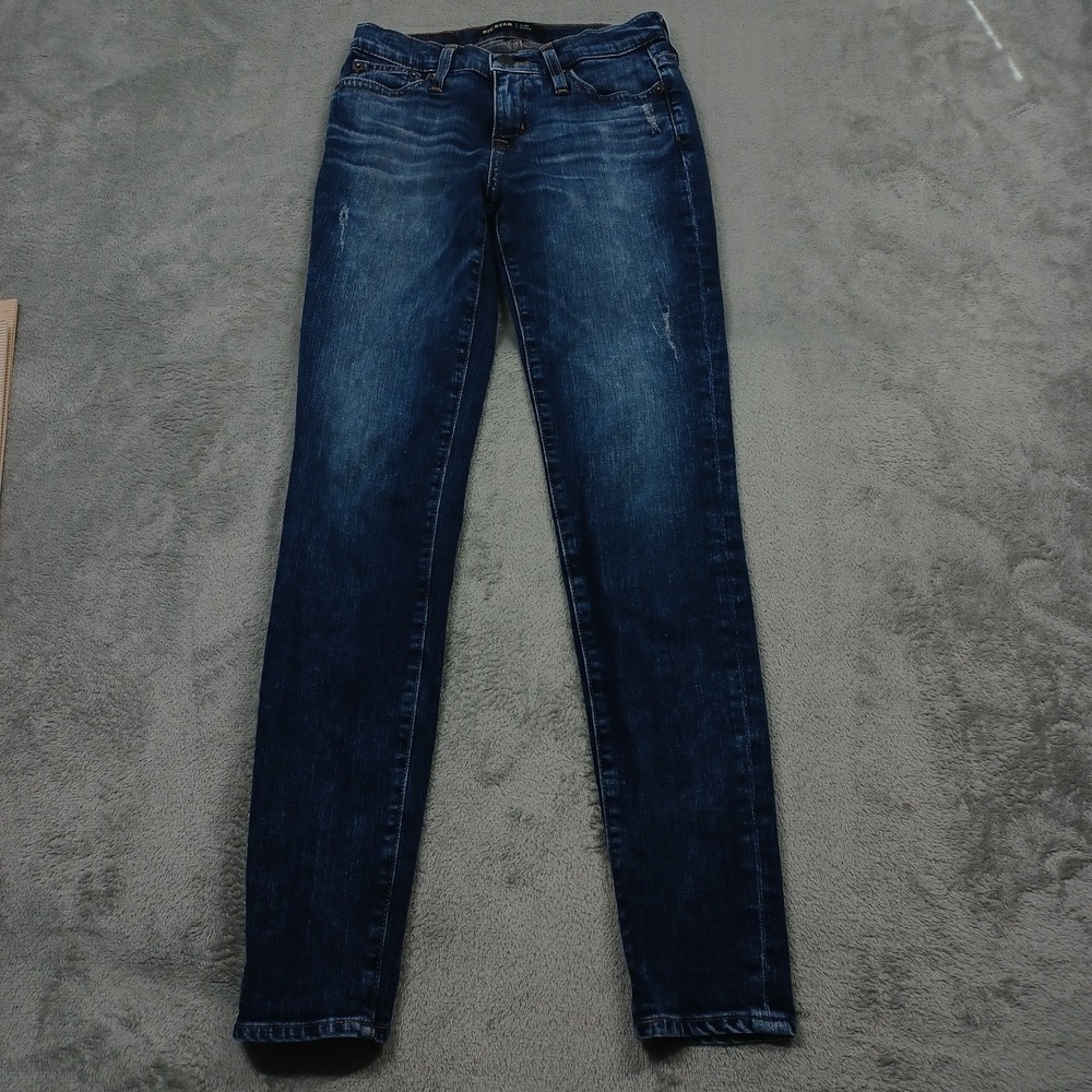 Big Star Jeans Womens‎ 25 Blue Denim Alex Skinny Distressed Western